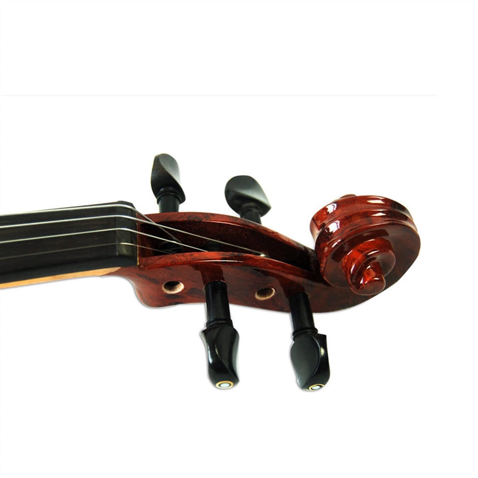 Violon Student Violino Elettrico Full Size 4/4 Corde Violino Silenzioso in Legno Massello con Raccordi in Ebano con Custodia