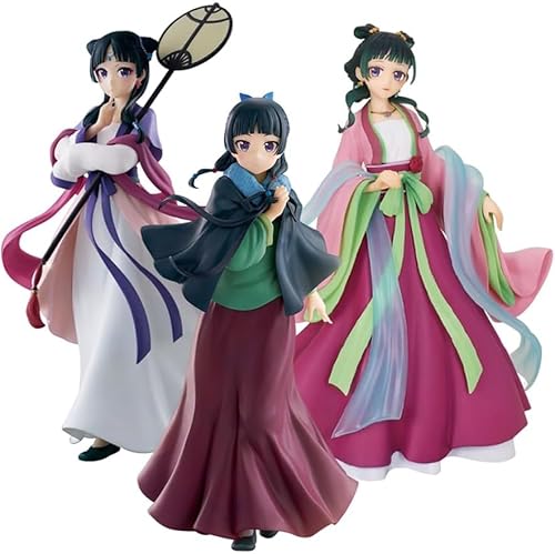 Gluckhapi 3pcs Mao Mao Figure Garden Party Styling Standing Pose PVC Figurine Maomao Desktop Figure Anime Collection