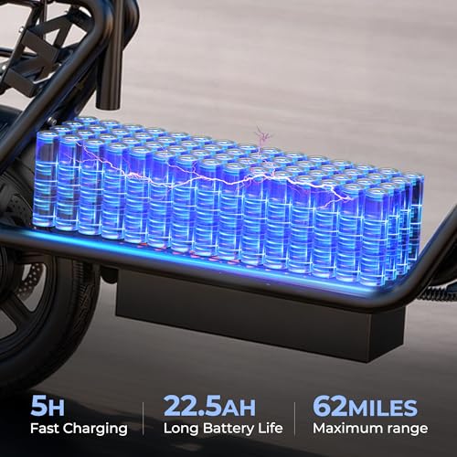 image for MAXSHOT 48V Electric Scooter for Adults, Foldable with Seat, 750W Peak