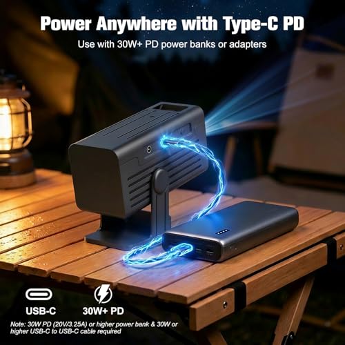 Mini Projector, Portable Projector 4K Support - image 7