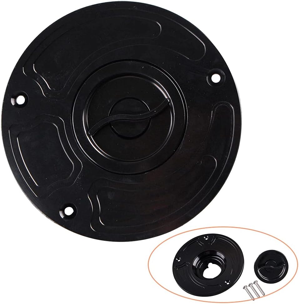 CNC Aluminum Keyless Gas Tank Cap Cover for Yamaha YZF-R1 1998-2012, YZF-R6 1999-2012, YZF600R 1998-2007
