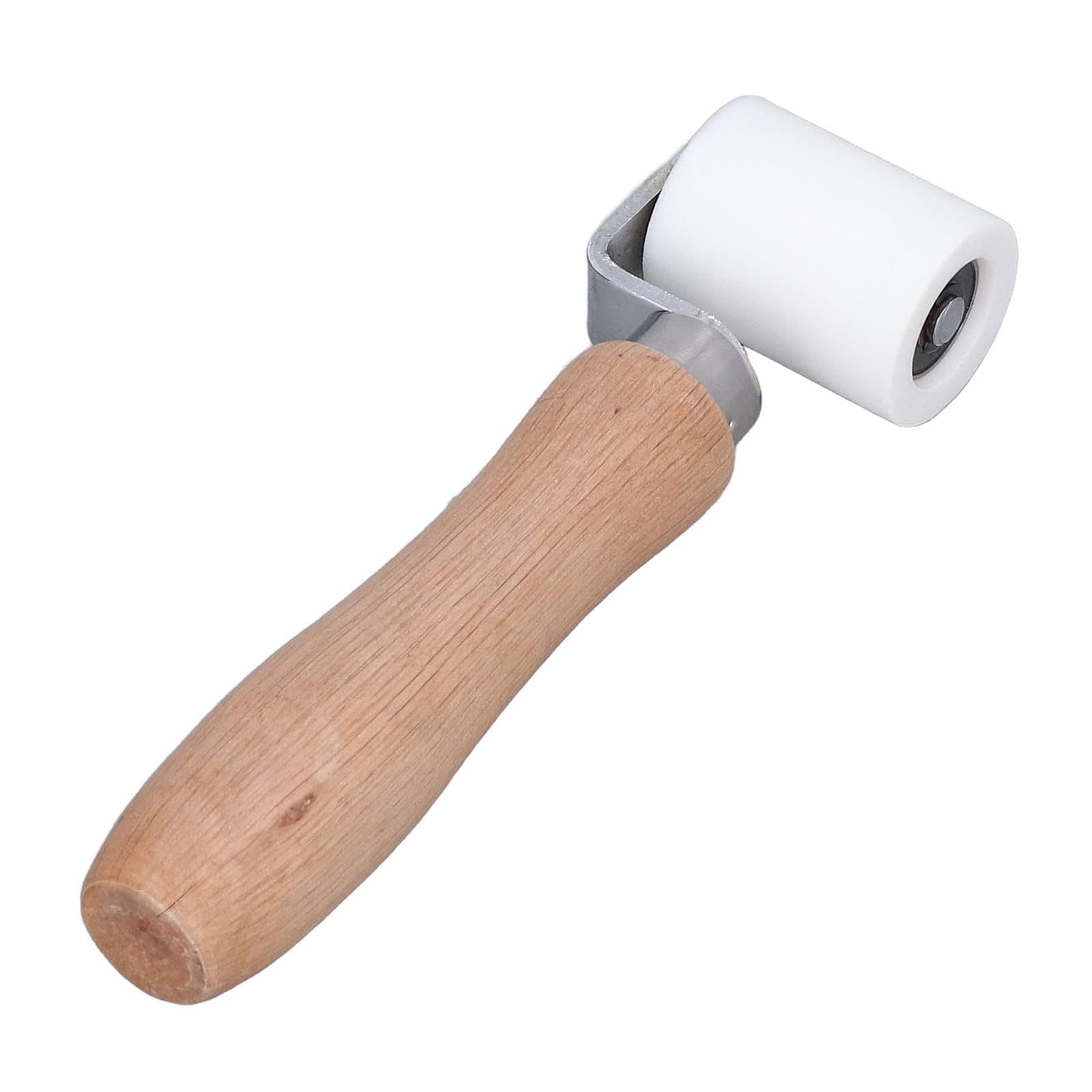 Wood Handle Wallpaper Roller Flat Pressure Roller Smoothing Tool Nonslip Edges Seam Rollers Decorating Tool Flat Pressure Smoothing