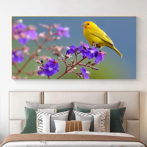 Affiche fleur oiseau paysage KEBIA pour chambre zen et salon moderne