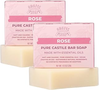 Adams Handmade Soap Rose Pure - Jabón en barr...
