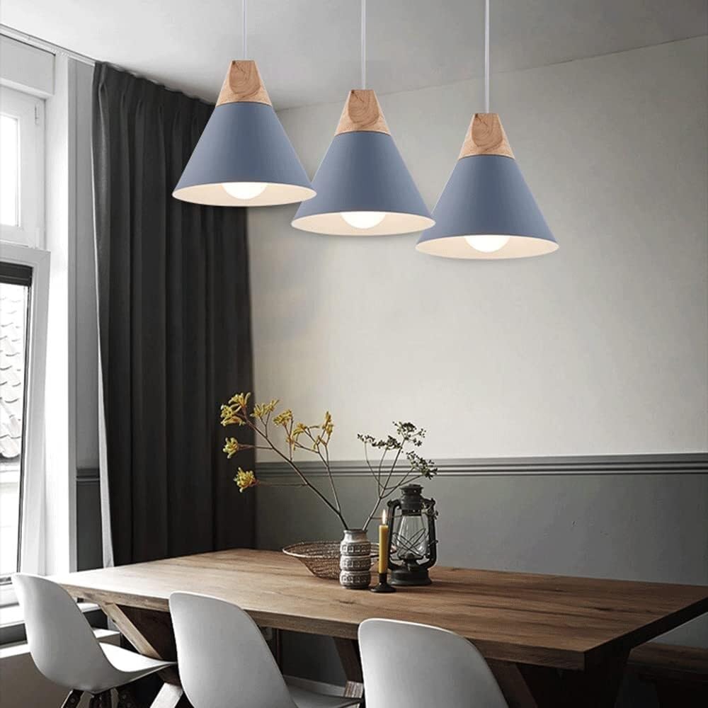 Générique Lampes suspendues LED modernes – Lustre triangulaire bohème for îlot de, salle à manger(Black)