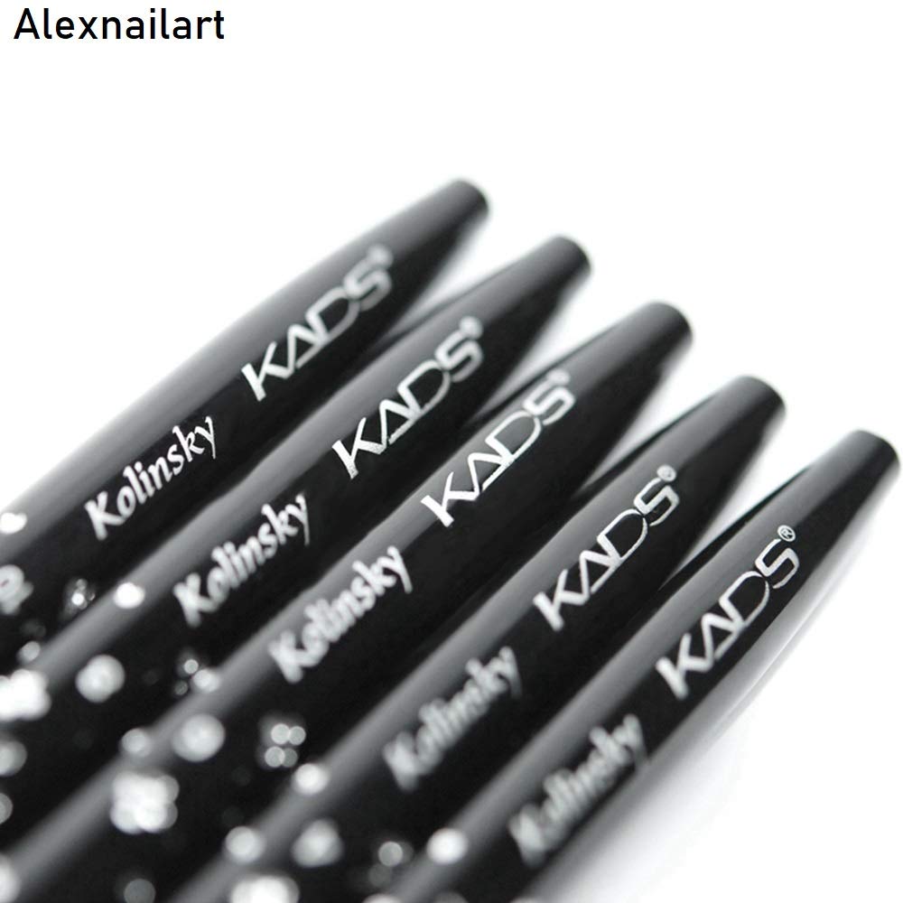 Set di 5 pennelli per unghie Kolinsky in acrilico (2#/4#/6#/8#/10#)