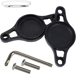 AirTag Bike Mount Holder Hidden with Anti-Theft Screws Anti-Shake Waterproof GPS Bike Tracker Air Tag Accessories Hides AirTag Under Bicycle Bottle Cage Protect Case for AirTag Bolts Included