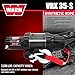 WARN 101030 VRX 35-S Powersports Winch with Handlebar Mounted Switch and Synthetic Rope: 3/16