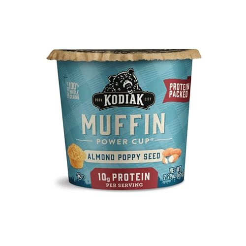 Kodiak Cakes Minute Muffins Protein Snack, Almond Poppy Seed, 2.29Oz (Pack Of 12) #TOP3