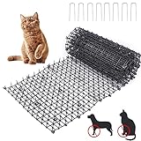 Cat Repellent Outdoor，Cat Deterrent Mat for Indoor and Outdoor,scat mat for Cats， Digging Stopper Anti-cat Network (78×11 inch)