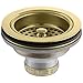 KOHLER K-8799-PB Duostrainer Sink Strainer, Vibrant Polished Brass