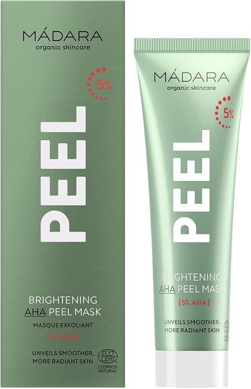 MÁDARA Máscara de peeling facial com AHA 5% e ácidos de frutas, 60 mL
