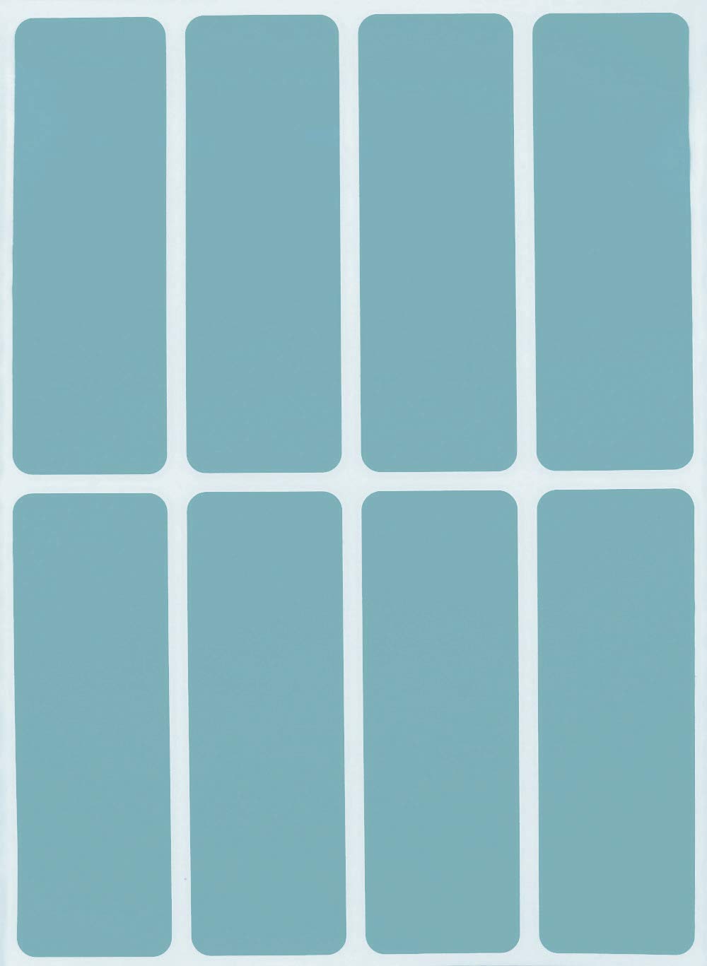 Royal Green 1x3 inch Labels Stickers Rectangular Light Blue Color Sticker - 800 Pack