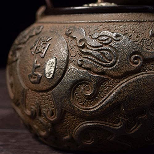 AWJ Tetera de Hierro Fundido de Estilo japonés con infusor de Hierro Tetera Saludable Tetera de Hierro Fundido sin… - Imagen 5