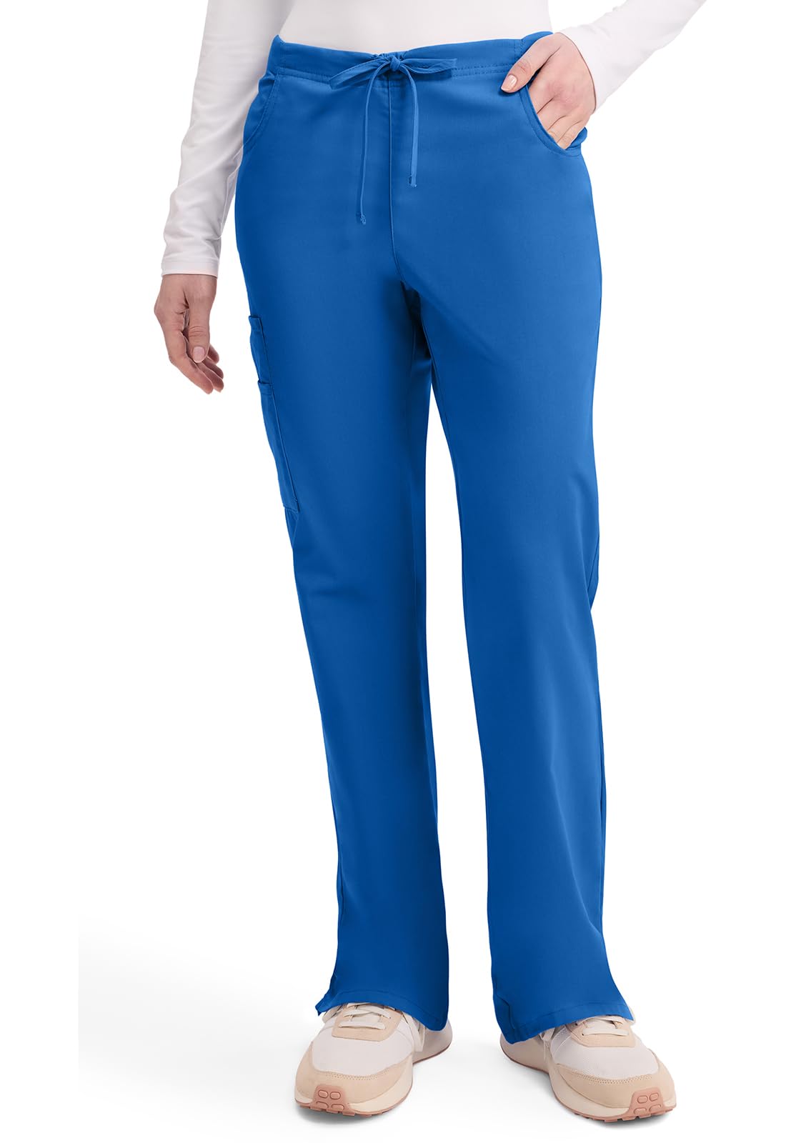 Dickies Scrubs for Women - Flare Leg Cargo Scrub Pants with Drawstring Waist & 6 Pockets, Medical Uniform - 86206