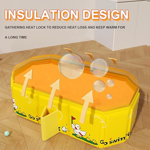Baignoire pliable bebe grande taille et compacte avec bouchon vidange rapide - 3