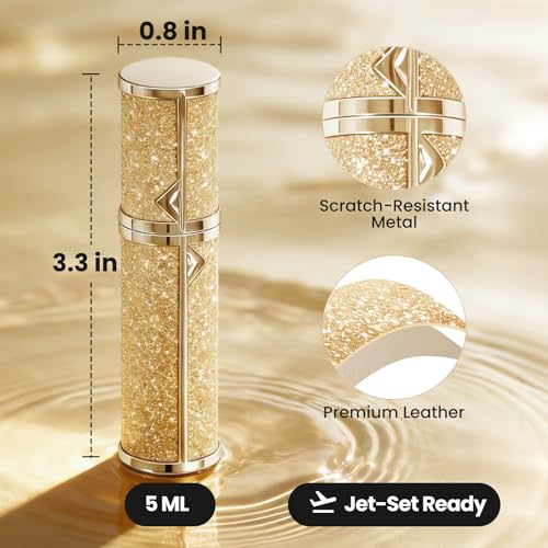 Travel Perfume Bottle Refillable 3PCS, Leak-Proof TSA Perfume Travel Bottle, Luxury Refillable Perfume Atomizer Portable Perfume Sprayer for Women & Men - Image 8