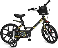 Bicicleta Aro 14 Batman Preta Bandeirante