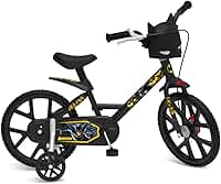 Bicicleta Aro 14 Batman Preta Bandeirante
