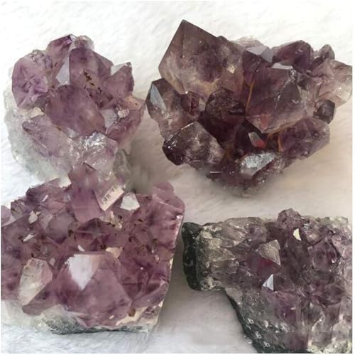 Miniatura 5 de Piedras preciosas de cristal curativo de amatista natural para decoración del hogar (racimo de amatista)