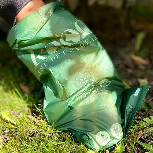 kooa - Kompostierbare Hundekotbeutel | für Hunde | aus Maisstärke | stabiles Material | perforierte Trennlinie zum leichten Abreißen | ohne Duft | Maße: 19,5 x 34 cm | 15 Rollen | 225 Beutel