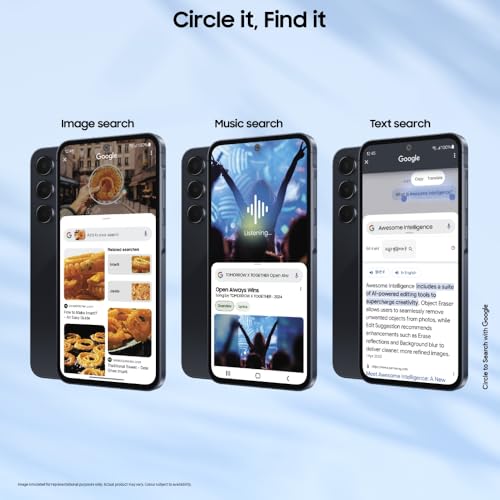 Image of Samsung Galaxy A55 5G (Awesome Navy, 8GB RAM, 256GB Storage) | AI Mobile | 50MP Main Camera (OIS) | Super HDR Video| Nightography | IP67 | Gorilla Glass Victus+ | sAMOLED | Gaming Smartphone