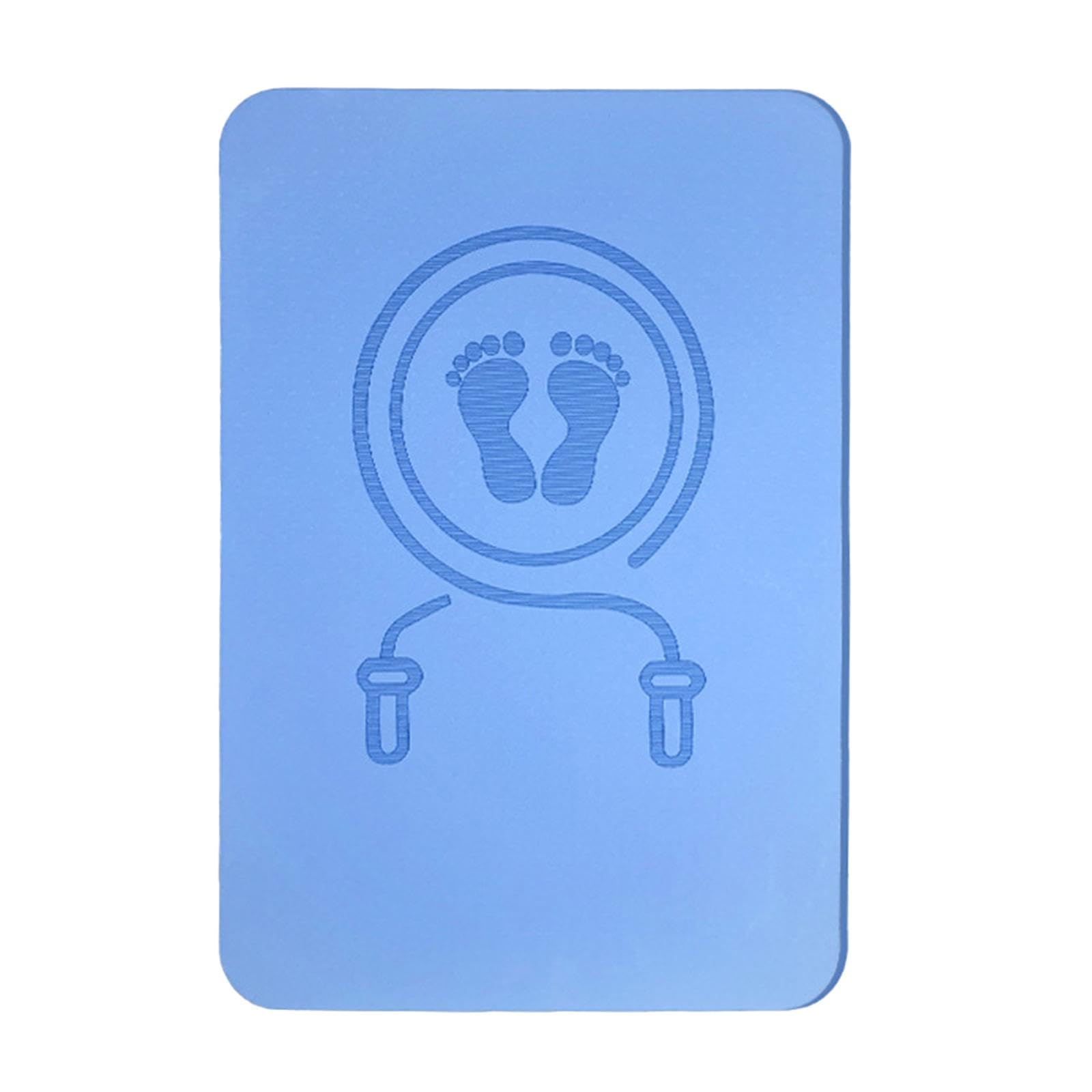 Cordless Jump Rope Mat Shock Absorbing Skipping Mat Multipurpose Workout Mat Blue-image-43