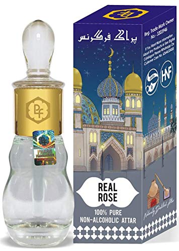 Parag fragrancesReal Rose 25ml Attar/Itra/Natural Fragrance Oil/Perfume Oil (Arabian Series) 0% Alcohol, Long Lasting & Naturally Distilled Attars