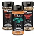 Steven Raichlen's NEW Planet Barbecue Gourmet Steak Rub Seasonings Gift Set - Set of 3 BBQ Spices for Grilling & Smoking Meat - American Influenced Rub Flavors - Great Gift For Grill/BBQ Lovers