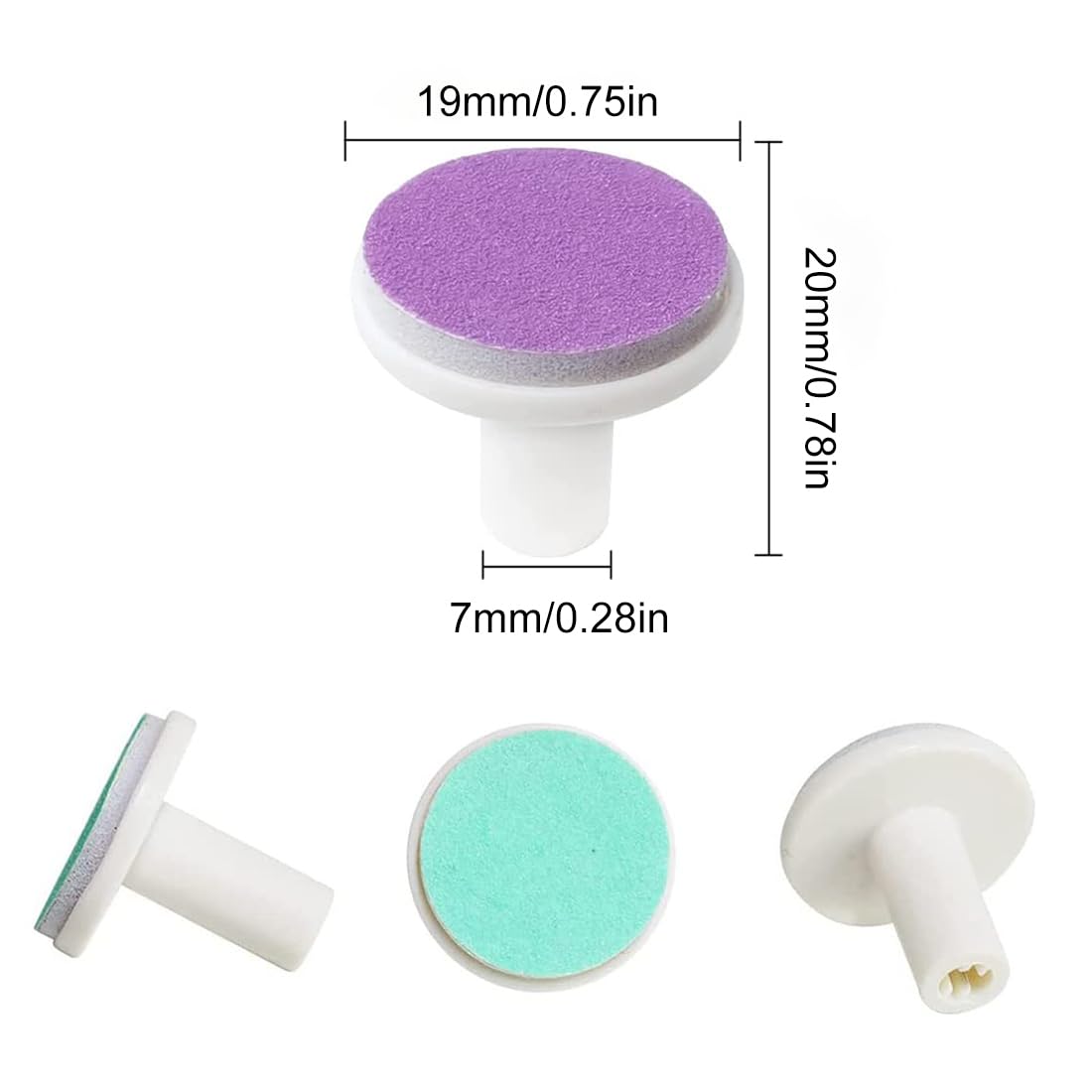 12 Pièces Lime à Ongles Électrique pour Bébé Tampons de Rechange pour Coupe-Ongles Kit de Coupe Ongle Bebe Têtes de Meulage Remplacables pour Nouveau Né Enfant et Adulte Orteils