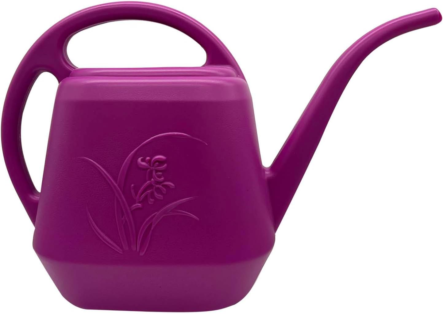 VKPLITE 1/2 Gallon Rose Red Plant Watering Can - Precise Long Spout, Sturdy Recyclable Plastic for Indoor Outdoor Gardens