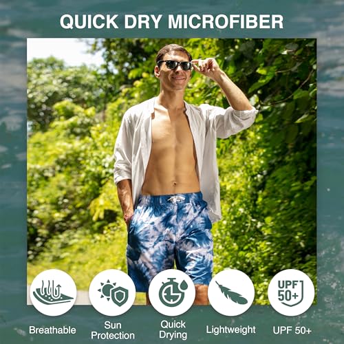 Image of Kanu Surf Men's Big Viper Extended Size Stripe Swim Trunk