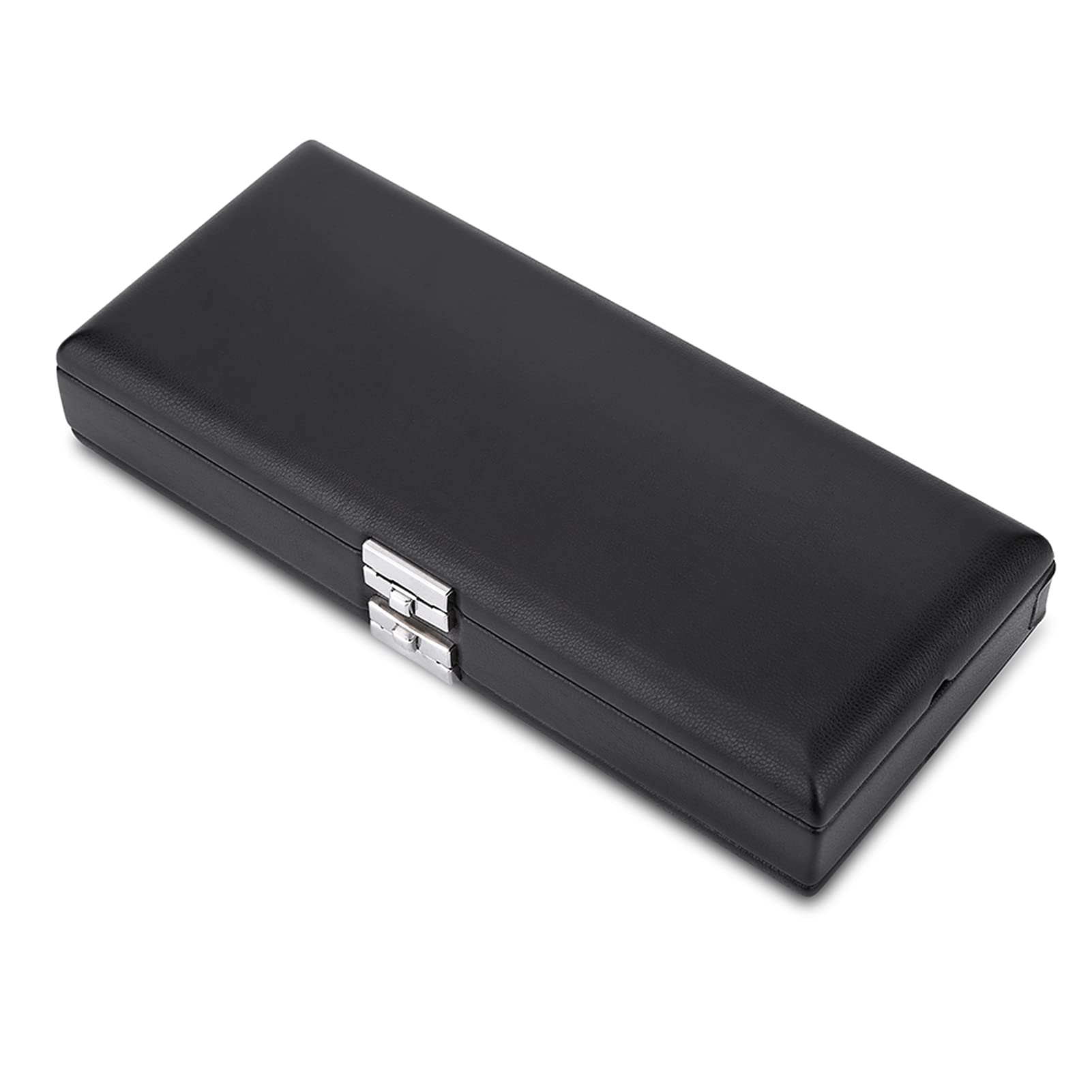 Estuche de Caña de Oboe de Madera Duradera con Tela Suave, Caja de Almacenamiento de 2 Capas para Cañas de 40 Piezas, Ideal para Oboístas, Negro