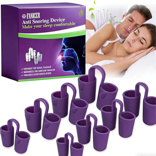 8 Piezas Clip Nasal Anti Ronquidos Para Dormir, Dilatador Nasal Reutilizable, Mejora La Respiración Y Reduce Ronquidos, Adecuado Para Uso Nocturno, Diseño Confortable