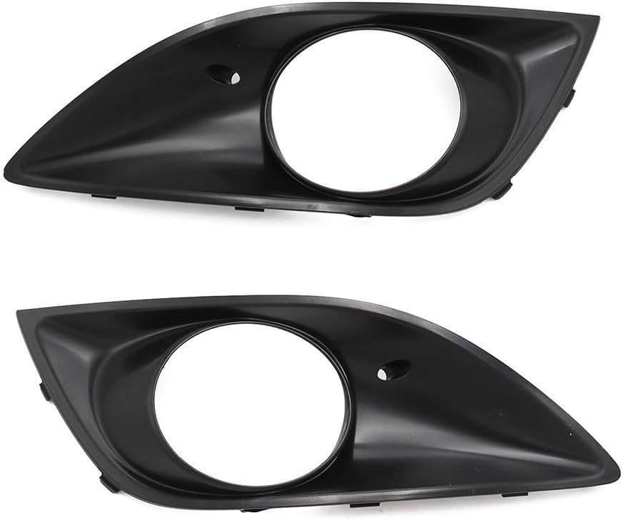 Front Bumper Fog Light Grille Cover, Fog Light Bezel Cover, For Hyundai Veloster 2013-2017 Front Bumper Lamp Frame, Black ABS Pair OEM 86523-2V500 86524-2V500