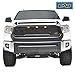 EAG Replacement ABS Grille Upper Front Hood Grill - Matte Black - with Amber LED Lights Fit for 14-21 Tundra