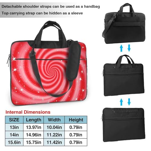 Maletín para portátil 14 pulgadas espiral rosa impermeable miniatura 4