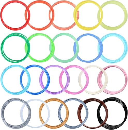 Image of NFIL3D 11pcs Multicolor pla - Lite Filament of 3D Pen 5Meter Each | 3D Pen Filament | 3D Pen Refill | 3D Pen for Kids | Compatible with All 3D Pens | 1.75mm | (Set of 10Pcs) + 1Free (Pack of 11)