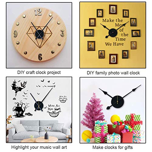 Emoon 2 Pair Hands 3D Clock Movement Diy Large Wall Clock Quartz Clock Mechanism For Home Art Decor thumb #1