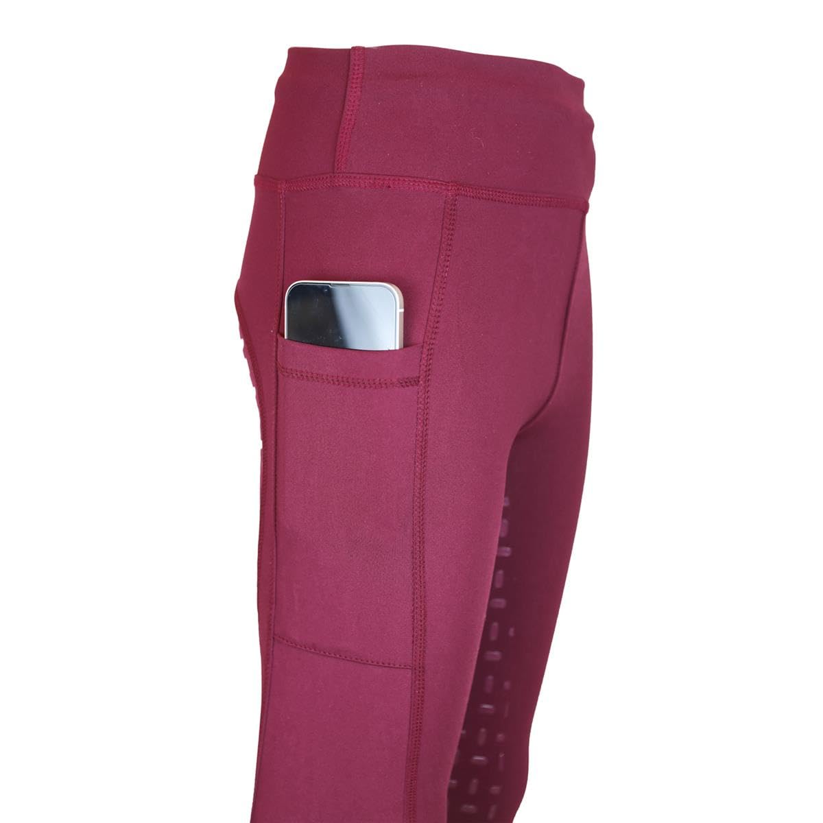 Reitleggings Kinder Silikonvollbesatz mit Handytasche Amy Reithose Mädchen