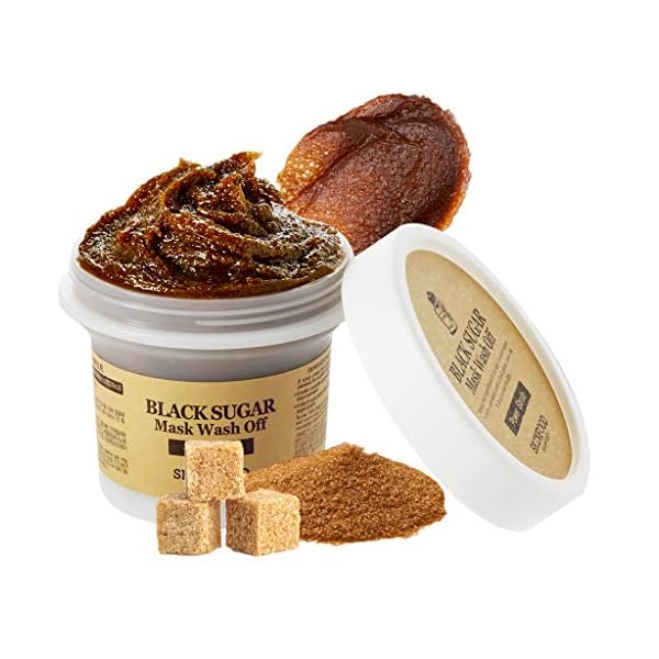 SKIN-FOOD-Black-Sugar-Mask-Wash-Off-352-fl-oz100g-Black-Sugar-Scrub-Sugar-Face-Scrub-to-Hydrate-and-Nourish-the-Skin-Exfoliating-Sugar-Scrub-Facial-Mask-Wash-Off-Sugar-Scrub SKIN FOOD Black Sugar Mask Wash Off 4.05 fl. oz.(120g) - Black Sugar Scrub - Sugar Face Scrub to Hydrate and Nourish the Skin - Exfoliating Sugar Scrub - Facial Mask Wash Off Sugar Scrub