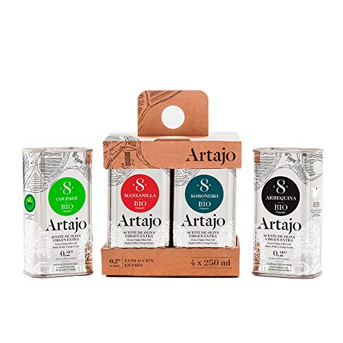 Artajo 8 Aceite de Oliva Virgen Extra Ecológico 4 variedades x 250 ml Cover