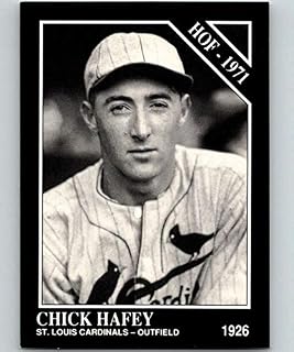 1991 Conlon Collection WITH MLB Logo Series One #33 Chick Hafey St. Louis Cardinals HOF Official MLB Trading Card From The Sporting News in Raw (NM or Better) Condition