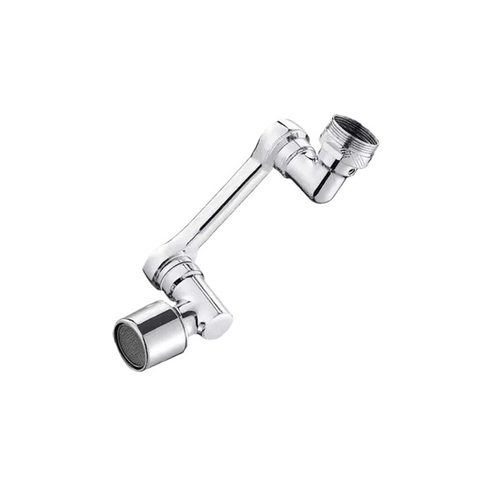 Metal 1080° Universal Rotation Faucet Sprayer Head for Faucet Extender Aerator Bubbler Nozzle Kitchen Tap Washbasin Robot Arm(1080 Degree Single)