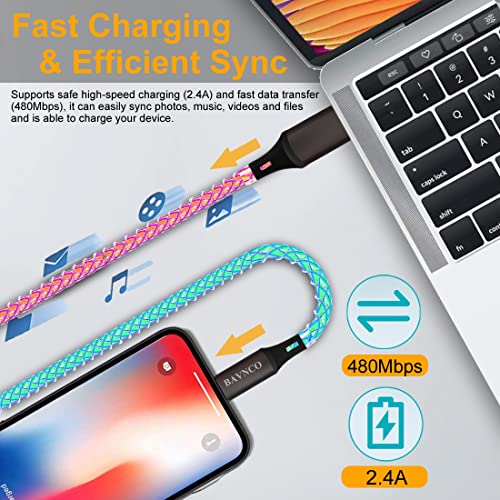 Cargador LED para iPhone de carga rápida con luz para la noche 3