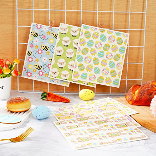 Torchons de cuisine en coton œufs de Pâques coffret cadeau - 5
