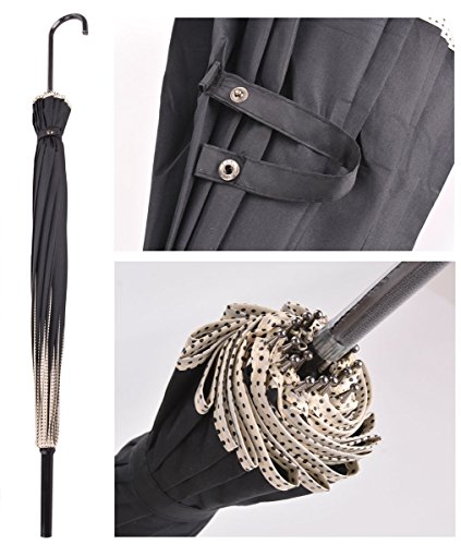 Outgeek Parasol Umbrella Sunshade Stick Umbrella Hook Handle Photo Props #TOP4