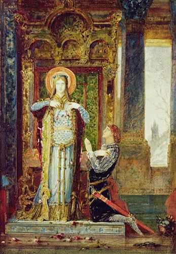 Affiche de célèbres tableaux Sainte Élisabeth Gustave Moreau toile