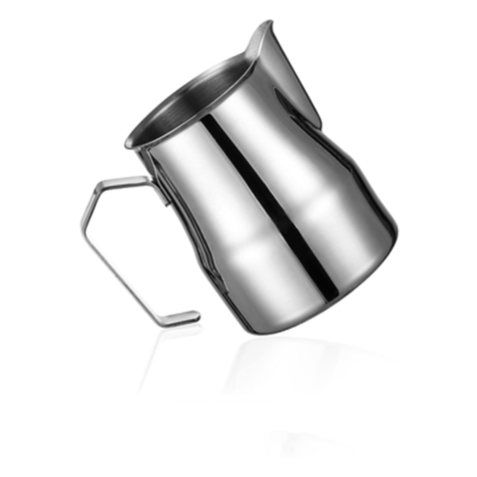 Jarras para Espumar leche Taza de leche café tazas flores acero inoxidable Barista del arte latte(#1,450ml)