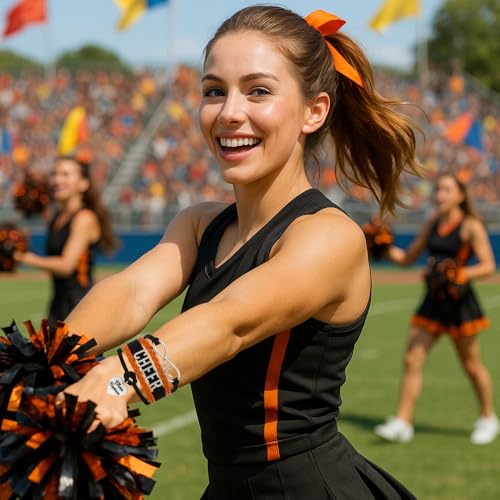 Image of Sportybella Cheer Captain Charm Bracelet- Girls Captain Cheerleading Bracelet- Cheer Jewelry for Cheerleader